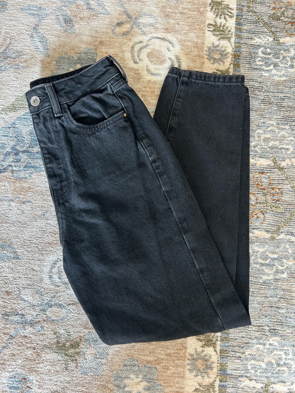 Zara Black High Rise Jeans